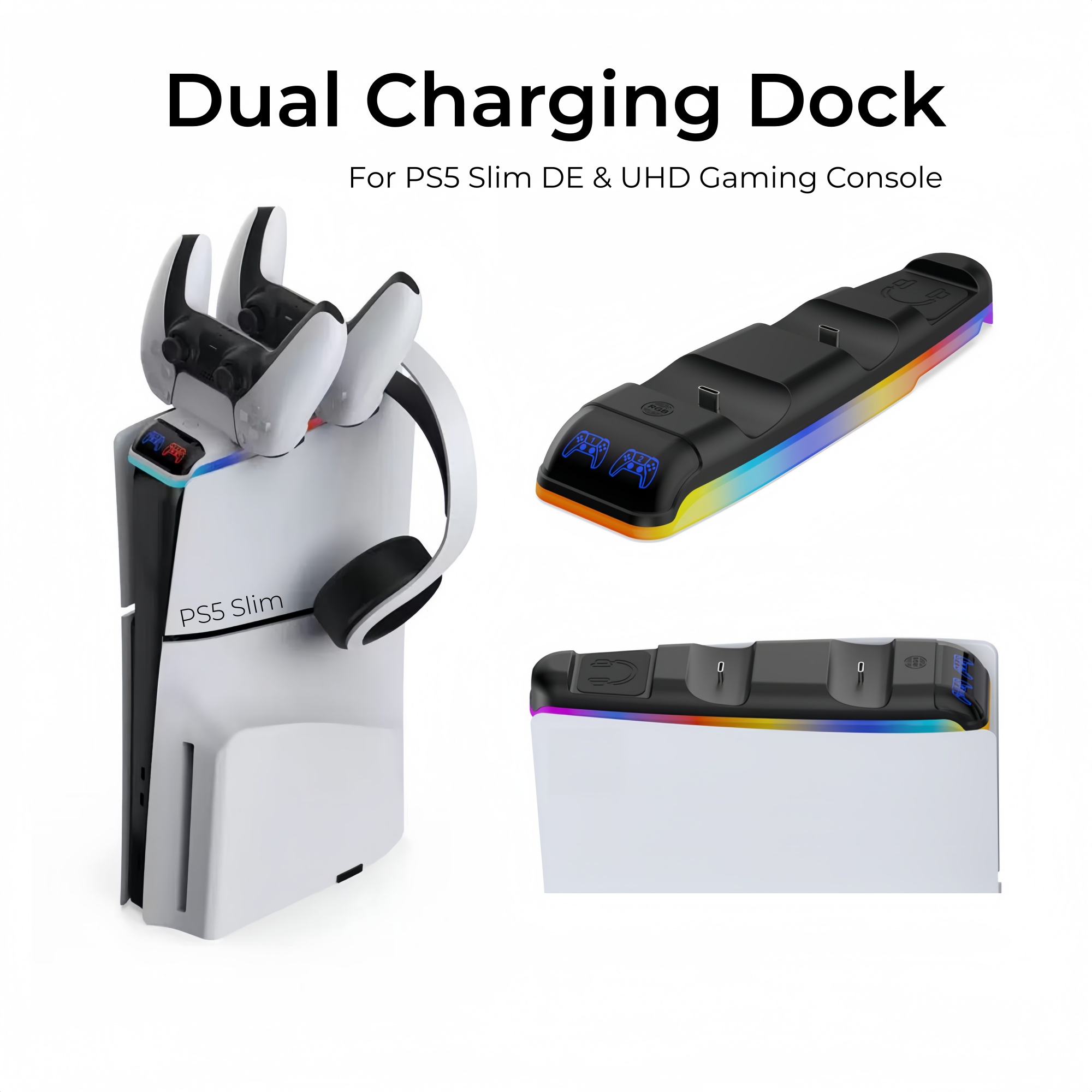 Sony Controller Dualsense - RGB Light Charging Dock For PS5