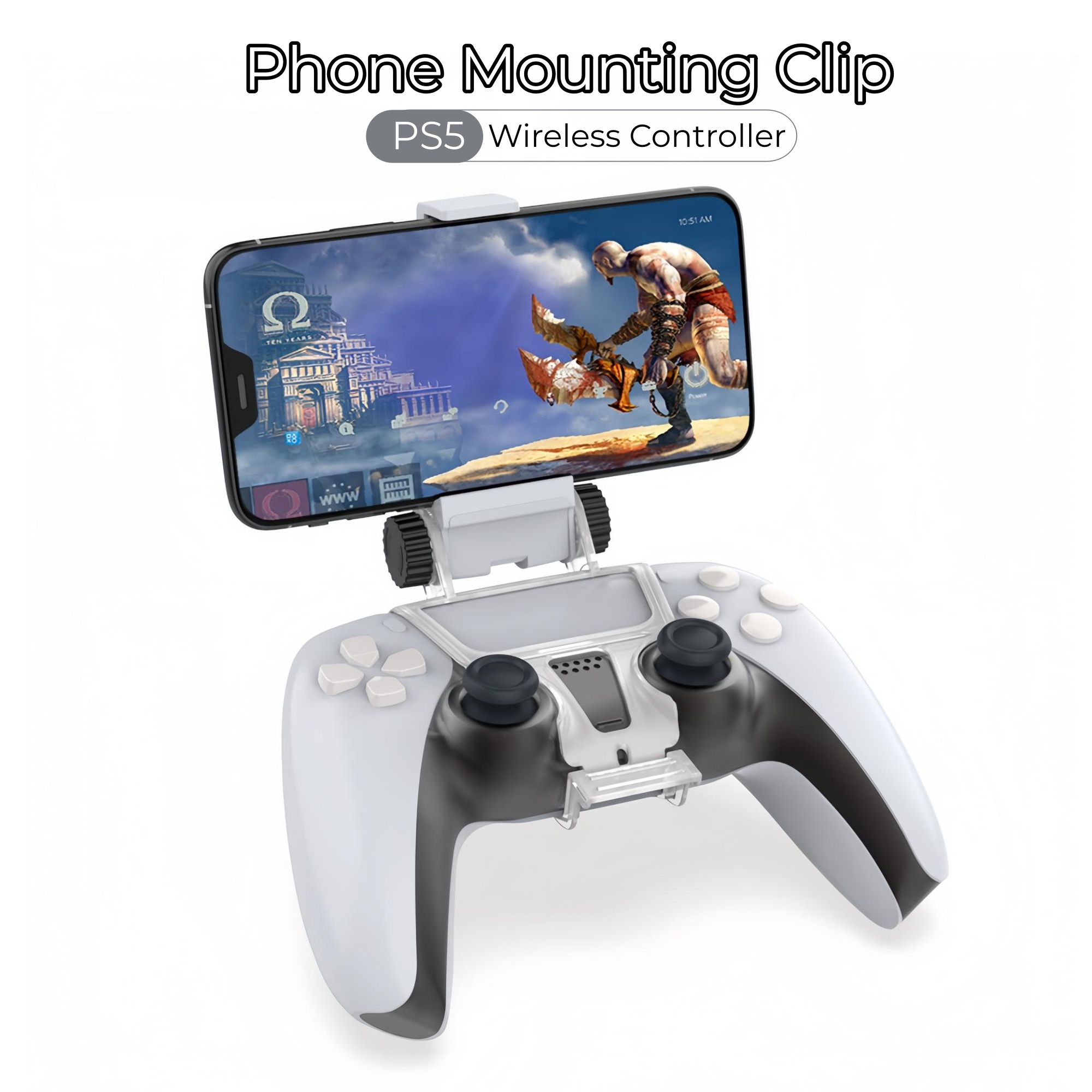 Sony Controller Dualsense - Adjustable Angle Phone Mount For PS5