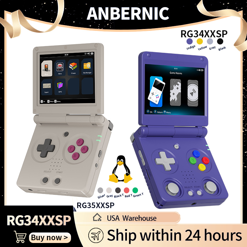 Anbernic RG34XXSP RG35XXSP Fli - Gaming Console Emulator recension och pris