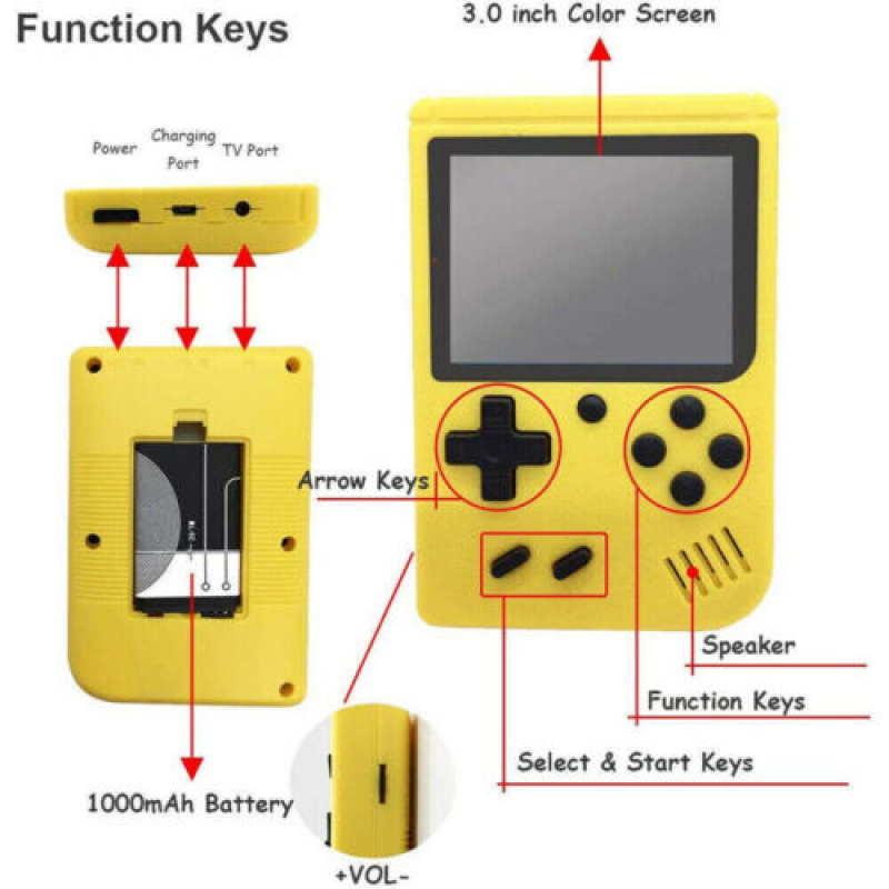 Built-in 500+ Classic Games Ch - Gaming Console G5 recension och pris