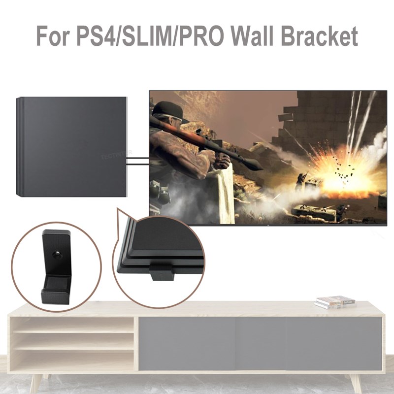 Wall Mount Holder For PS4 Cons - Gaming Console Sony recension och pris