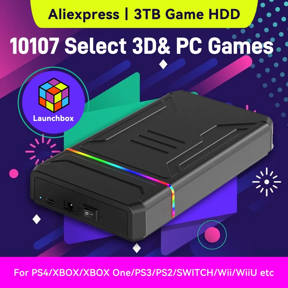 3TB Launchbox Portable Gaming  - Gaming Console.Emulators recension och pris
