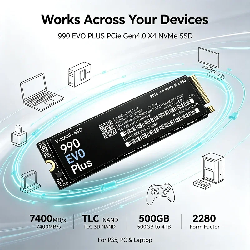 New 990 EVO Plus M.2 2280 NVMe - Gaming Console Evo recension och pris