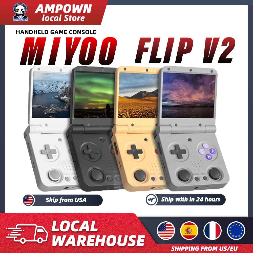 MIYOO Flip V2 Handheld Game Co - Gaming Console Zone recension och pris