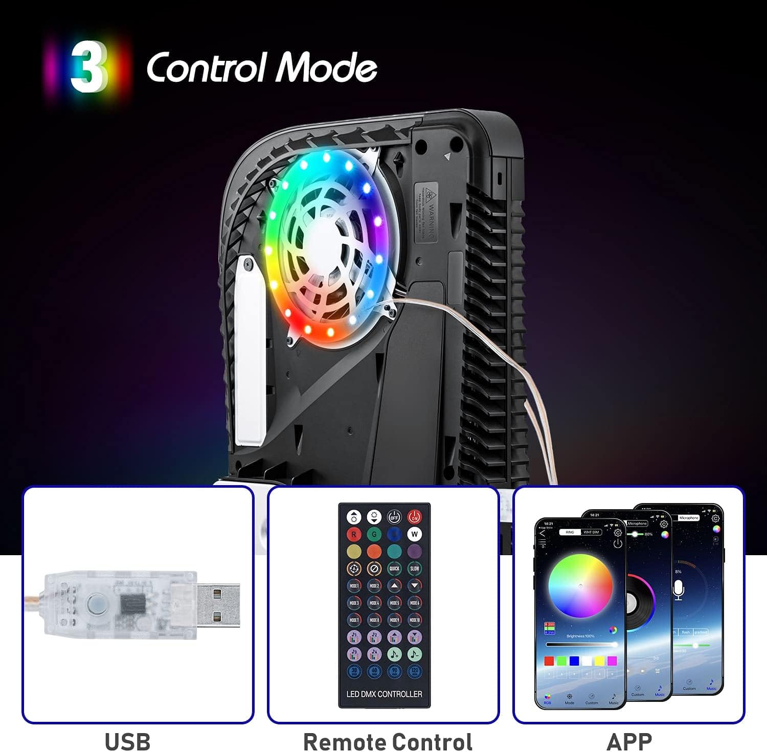 RGB LED Light Strip For PS5 Pr - Gaming Console Sony recension och pris