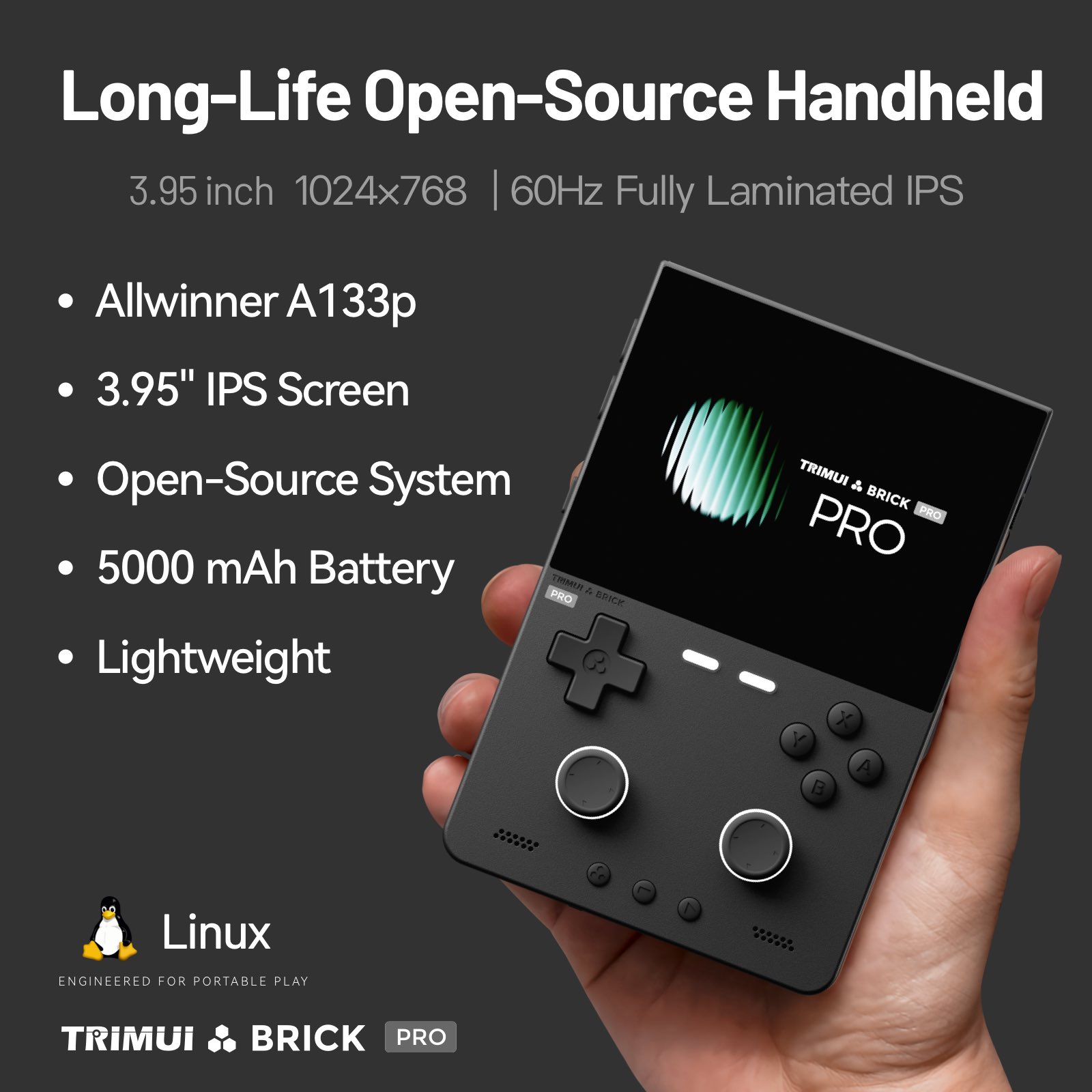 2026 TRIMUI BRICK PRO Retro Ha - Gaming Console Car recension och pris