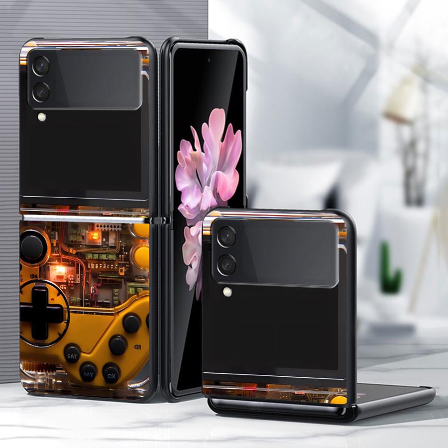 Case for Samsung Galaxy Z Flip - Gaming Console Logo recension och pris