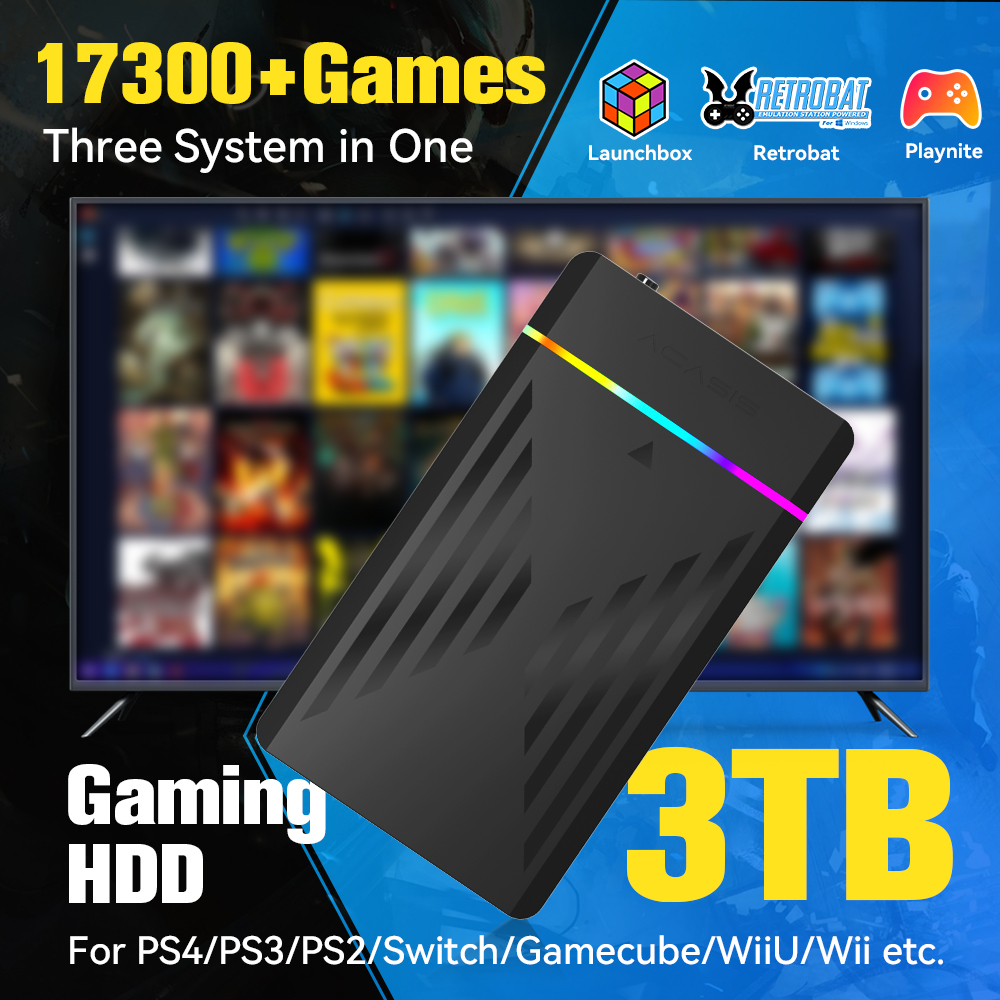 3TB Portable Gaming HDD Launch - Gaming Console Emulator recension och pris